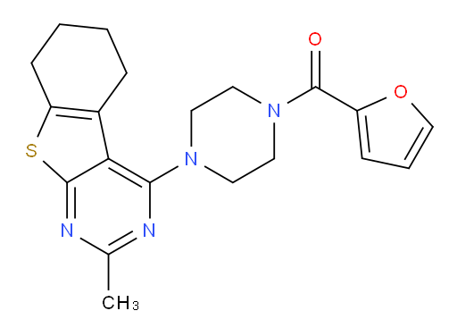 2-Furanyl[4-(5,6,7,8-tetrahydro-2-methyl[1]benzothieno[2,3-d]pyrimidin-4-yl)-1-piperazinyl]methanone (ACI)