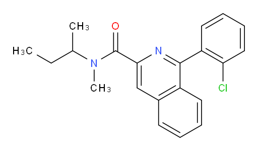 1-(2-Chlorophenyl)-N-methyl-N-(1-methylpropyl)-3-isoquinolinecarboxamide (ACI)