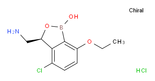 2,1-Benzoxaborole-3-methanamine, 4-chloro-7-ethoxy-1,3-dihydro-1-hydroxy-, hydrochloride (1:1), (3S)- (ACI)