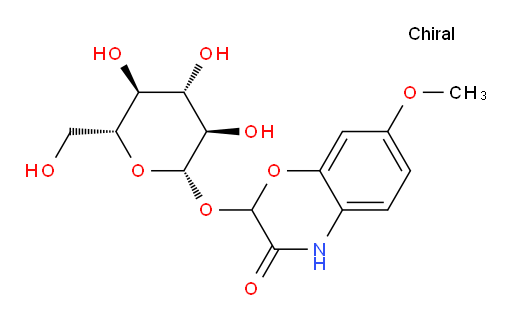 2-(β-D-Glucopyranosyloxy)-7-methoxy-2H-1,4-benzoxazin-3(4H)-one (ACI)