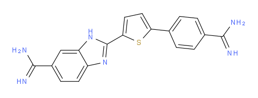 2-[5-[4-(Aminoiminomethyl)phenyl]-2-thienyl]-1H-benzimidazole-6-carboximidamide (ACI)