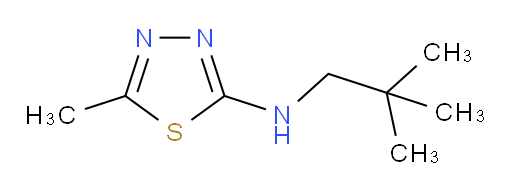 N-(2,2-Dimethylpropyl)-5-methyl-1,3,4-thiadiazol-2-amine (ACI)