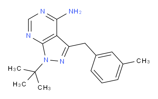 1-(1,1-Dimethylethyl)-3-[(3-methylphenyl)methyl]-1H-pyrazolo[3,4-d]pyrimidin-4-amine (ACI)