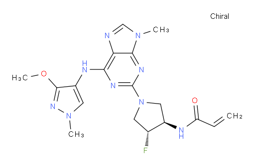 N-[(3R,4R)-4-Fluoro-1-[6-[(3-methoxy-1-methyl-1H-pyrazol-4-yl)amino]-9-methyl-9H-purin-2-yl]-3-pyrrolidinyl]-2-propenamide (ACI)