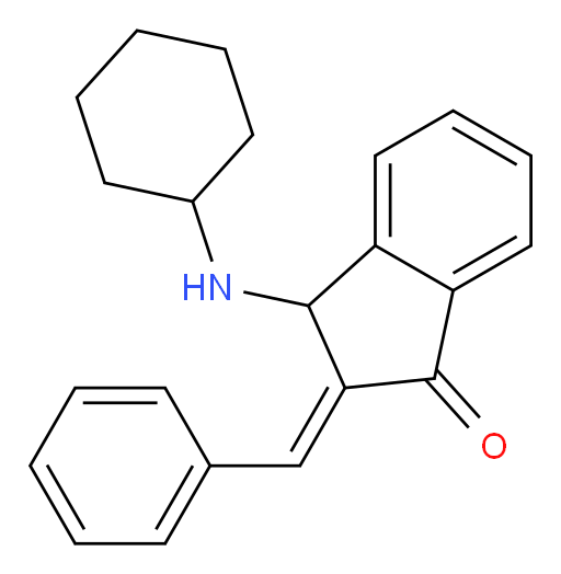 (2E)-3-(Cyclohexylamino)-2,3-dihydro-2-(phenylmethylene)-1H-inden-1-one (ACI)
