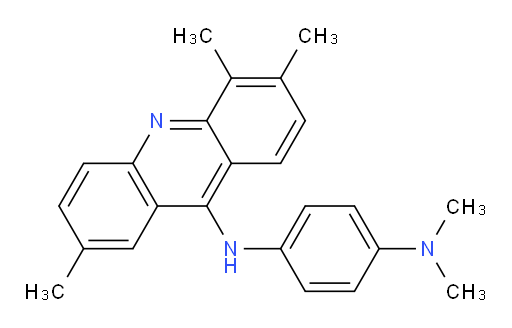 1,4-Benzenediamine, N1,N1-dimethyl-N4-(2,5,6-trimethyl-9-acridinyl)- (ACI)