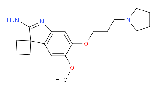 5′-Methoxy-6′-[3-(1-pyrrolidinyl)propoxy]spiro[cyclobutane-1,3′-[3H]indol]-2′-amine (ACI)