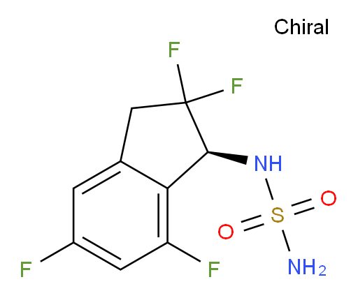 N-[(1S)-2,2,5,7-Tetrafluoro-2,3-dihydro-1H-inden-1-yl]sulfamide (ACI)