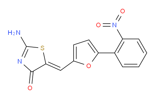 (5Z)-2-Amino-5-[[5-(2-nitrophenyl)-2-furanyl]methylene]-4(5H)-thiazolone (ACI)