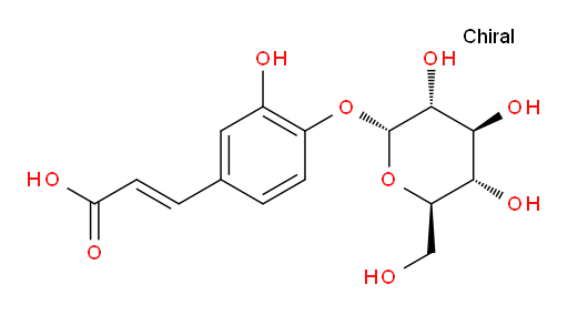 3-[4-(α-D-Glucopyranosyloxy)-3-hydroxyphenyl]-2-propenoic acid (ACI)