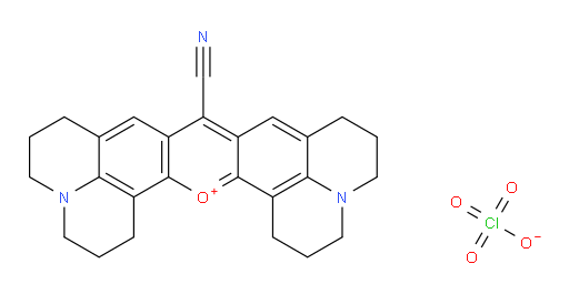 1H,5H,11H,15H-Xantheno[2,3,4-ij:5,6,7-i'j′]diquinolizin-18-ium, 9-cyano-2,3,6,7,12,13,16,17-octahydro-, perchlorate (1:1) (ACI)