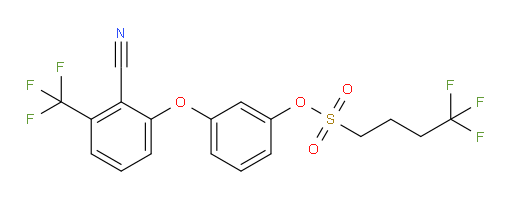 3-[2-Cyano-3-(trifluoromethyl)phenoxy]phenyl 4,4,4-trifluoro-1-butanesulfonate (ACI)