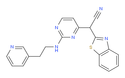 α-[2-[[2-(3-Pyridinyl)ethyl]amino]-4-pyrimidinyl]-2-benzothiazoleacetonitrile (ACI)