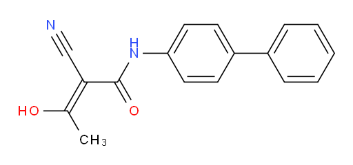 N-[1,1′-Biphenyl]-4-yl-2-cyano-3-hydroxy-2-butenamide (ACI)