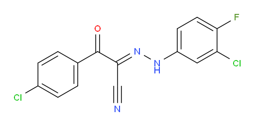 4-Chloro-α-[2-(3-chloro-4-fluorophenyl)hydrazinylidene]-β-oxobenzenepropanenitrile (ACI)
