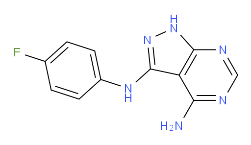 N3-(4-Fluorophenyl)-1H-pyrazolo[3,4-d]pyrimidine-3,4-diamine (ACI)