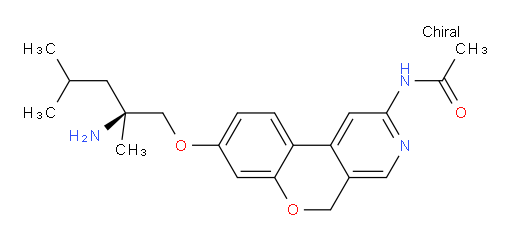 N-[8-[[(2S)-2-Amino-2,4-dimethylpentyl]oxy]-5H-[1]benzopyrano[3,4-c]pyridin-2-yl]acetamide (ACI)