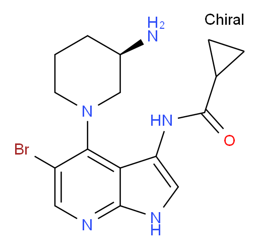 N-[4-[(3R)-3-Amino-1-piperidinyl]-5-bromo-1H-pyrrolo[2,3-b]pyridin-3-yl]cyclopropanecarboxamide (ACI)