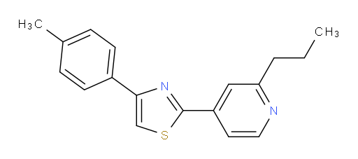 4-[4-(4-Methylphenyl)-2-thiazolyl]-2-propylpyridine (ACI)