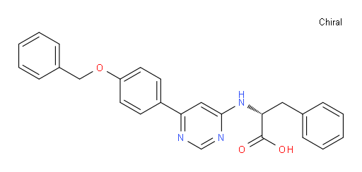 N-[6-[4-(Phenylmethoxy)phenyl]-4-pyrimidinyl]-D-phenylalanine (ACI)