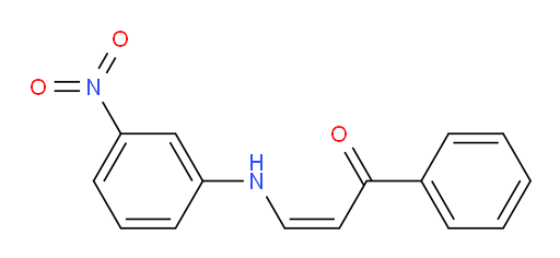 (2Z)-3-[(3-Nitrophenyl)amino]-1-phenyl-2-propen-1-one (ACI)