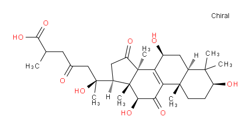 (3β,7β,12β)-3,7,12,20-Tetrahydroxy-11,15,23-trioxolanost-8-en-26-oic acid (ACI)