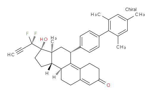 (11β,17β)-17-(1,1-Difluoro-2-propyn-1-yl)-17-hydroxy-11-(2′,4′,6′-trimethyl[1,1′-biphenyl]-4-yl)estra-4,9-dien-3-one (ACI)