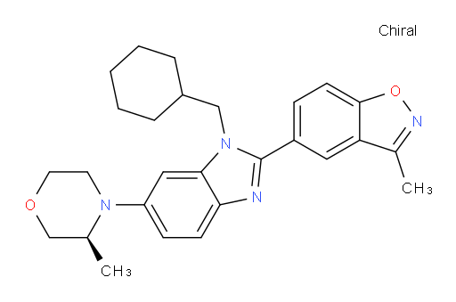 5-[1-(Cyclohexylmethyl)-6-[(3S)-3-methyl-4-morpholinyl]-1H-benzimidazol-2-yl]-3-methyl-1,2-benzisoxazole (ACI)