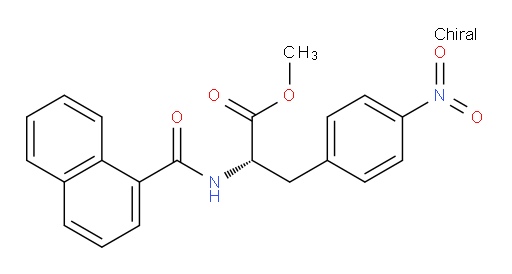 N-(1-Naphthalenylcarbonyl)-4-nitro-L-phenylalanine methyl ester (ACI)