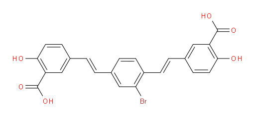 3,3′-[(2-Bromo-1,4-phenylene)di-(1E)-2,1-ethenediyl]bis[6-hydroxybenzoic acid] (ACI)