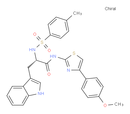 (αS)-N-[4-(4-Methoxyphenyl)-2-thiazolyl]-α-[[(4-methylphenyl)sulfonyl]amino]-1H-indole-3-propanamide (ACI)