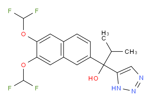 (+)-α-[6,7-Bis(difluoromethoxy)-2-naphthalenyl]-α-(1-methylethyl)-1H-1,2,3-triazole-5-methanol (ACI)