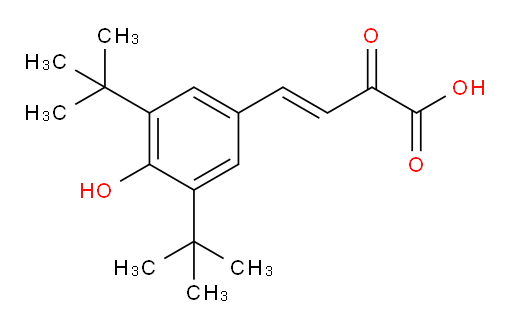 (3E)-4-[3,5-Bis(1,1-dimethylethyl)-4-hydroxyphenyl]-2-oxo-3-butenoic acid (ACI)