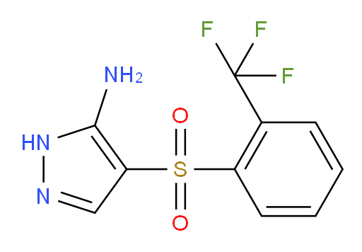 4-[2-(trifluoromethyl)benzenesulfonyl]-1H-pyrazol-5-amine