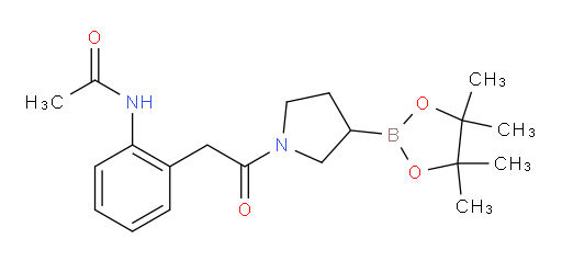 N-(2-{2-oxo-2-[3-(4,4,5,5-tetramethyl-1,3,2-dioxaborolan-2-yl)pyrrolidin-1-yl]ethyl}phenyl)acetamide