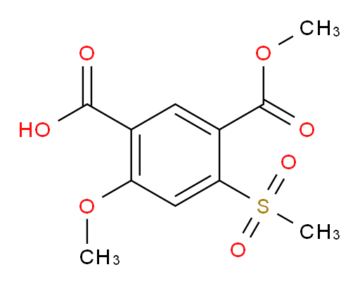 4-methanesulfonyl-2-methoxy-5-(methoxycarbonyl)benzoic acid