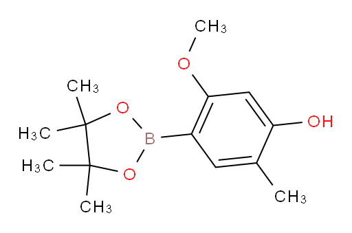 5-methoxy-2-methyl-4-(4,4,5,5-tetramethyl-1,3,2-dioxaborolan-2-yl)phenol