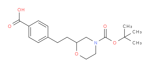 4-(2-{4-[(tert-butoxy)carbonyl]morpholin-2-yl}ethyl)benzoic acid