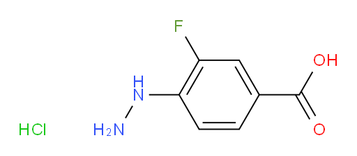 3-fluoro-4-hydrazinylbenzoic acid hydrochloride