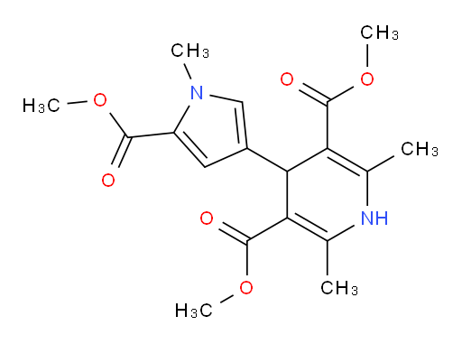 3,5-dimethyl 4-[5-(methoxycarbonyl)-1-methyl-1H-pyrrol-3-yl]-2,6-dimethyl-1,4-dihydropyridine-3,5-dicarboxylate