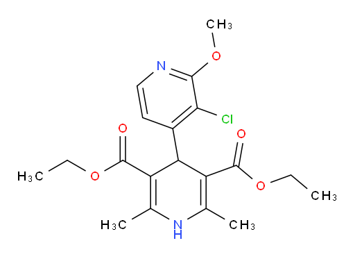 3,5-diethyl 3'-chloro-2'-methoxy-2,6-dimethyl-1,4-dihydro-[4,4'-bipyridine]-3,5-dicarboxylate