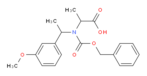 2-{[(benzyloxy)carbonyl][1-(3-methoxyphenyl)ethyl]amino}propanoic acid
