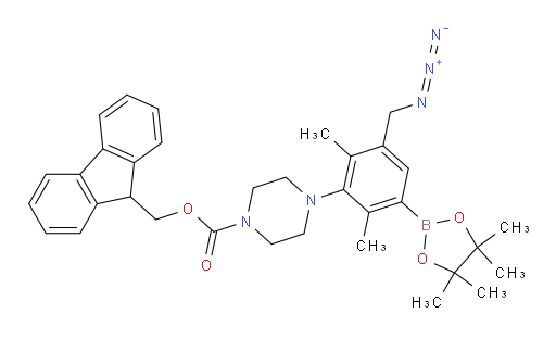 (9H-fluoren-9-yl)methyl 4-[3-(azidomethyl)-2,6-dimethyl-5-(4,4,5,5-tetramethyl-1,3,2-dioxaborolan-2-yl)phenyl]piperazine-1-carboxylate