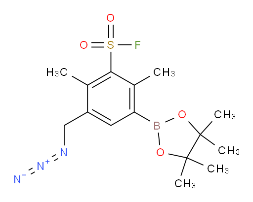 3-(azidomethyl)-2,6-dimethyl-5-(4,4,5,5-tetramethyl-1,3,2-dioxaborolan-2-yl)benzene-1-sulfonyl fluoride