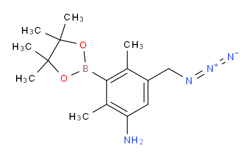 5-(azidomethyl)-2,4-dimethyl-3-(4,4,5,5-tetramethyl-1,3,2-dioxaborolan-2-yl)aniline