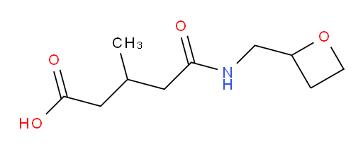 3-methyl-4-{[(oxetan-2-yl)methyl]carbamoyl}butanoic acid