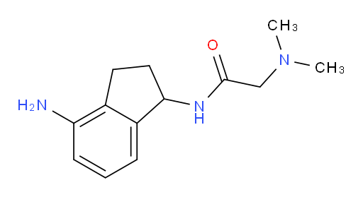 N-(4-amino-2,3-dihydro-1H-inden-1-yl)-2-(dimethylamino)acetamide