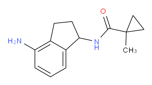 N-(4-amino-2,3-dihydro-1H-inden-1-yl)-1-methylcyclopropane-1-carboxamide
