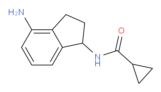 N-(4-amino-2,3-dihydro-1H-inden-1-yl)cyclopropanecarboxamide