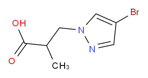 3-(4-bromo-1H-pyrazol-1-yl)-2-methylpropanoic acid